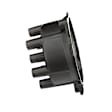 JH-176 Standard OE Replacement Distributor Cap - Black, Direct Fit, Sold individually