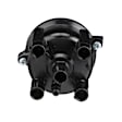 JH-219 Standard OE Replacement Distributor Cap - Black, Direct Fit, Sold individually