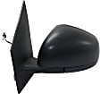Driver Side Mirror, Power, Manual Folding, Heated, Textured Black, No Signal Light, No Memory, No Puddle Light, No Auto-Dimming, No Blind Spot Feature