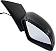 Passenger Side Mirror, Power Adjust, Manual Folding, Heated, Textured Black, No Signal Light, No Memory, No Puddle Light, No Auto-Dimming, No Blind Spot Feature