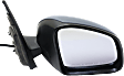 Passenger Side Mirror, Power, Manual Folding, Heated, Paintable, No Signal Light, No Memory, No Puddle Light, No Auto-Dimming, No Blind Spot Feature