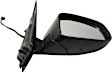 Passenger Side Mirror, Power, Manual Folding, Heated, Paintable, No Signal Light, No Memory, No Puddle Light, No Auto-Dimming, No Blind Spot Feature