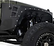 76880 Front, Driver and Passenger Side Fender Flares, Powdercoated Black XRC Armor Series