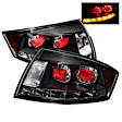 5000422 Driver and Passenger Side LED Tail Light, With bulb(s), Clear Lens, Black Interior