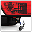 5000835 Driver and Passenger Side Halogen Tail Light, Without bulb(s), Clear & Red Lens