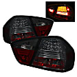 5000927 Driver and Passenger Side LED Tail Light, With bulb(s), Smoked Lens, Black Interior