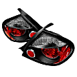 5002457 Driver and Passenger Side Halogen Tail Light, Without bulb(s), Clear Lens, Black Interior