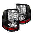 5002952 Driver and Passenger Side LED Tail Light, With bulb(s), Clear Lens, Black Interior