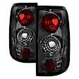 5003294 Driver and Passenger Side Halogen Tail Light, Without bulb(s), Smoked Lens, Black Interior