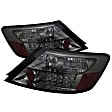 5004536 Driver and Passenger Side LED Tail Light, With bulb(s), Smoked Lens, Black Interior, Coupe