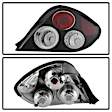 5005434 Driver and Passenger Side Halogen Tail Light, Without bulb(s), Clear Lens, Black Interior