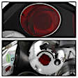 5005434 Driver and Passenger Side Halogen Tail Light, Without bulb(s), Clear Lens, Black Interior