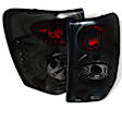 2004 Jeep Grand Cherokee - Driver and Passenger Side Halogen Tail Light, Without bulb(s), Smoked Lens, Black Interior