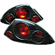 2000 Mitsubishi Eclipse - Driver and Passenger Side Halogen Tail Light, Without bulb(s), Uses Stock Bulbs; Euro Style, Clear Lens, Black Interior