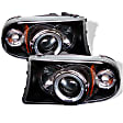 5009784 Driver and Passenger Side Halogen Headlight, With bulb(s), Clear Lens, Black Interior, Signature Series
