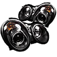 5011176 Driver and Passenger Side Halogen Headlight, With bulb(s), Clear Lens, Black Interior, Signature Series