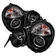 5011275 Driver and Passenger Side Halogen Headlight, With bulb(s), Clear Lens, Black Interior, Signature Series