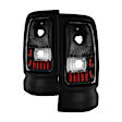 5012753 Driver and Passenger Side Halogen Tail Light, With bulb(s), Clear Lens, Black Interior, Xtune Series
