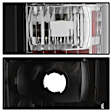 5012760 Driver and Passenger Side Halogen Tail Light, With bulb(s), Clear Lens, Chrome Interior, Xtune Series