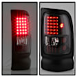 5012777 Driver and Passenger Side LED Tail Light, With bulb(s), Clear Lens, Black Interior, Xtune Series