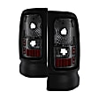 5012814 Driver and Passenger Side Halogen Tail Light, With bulb(s), Smoked Lens, Black Interior, Xtune Series