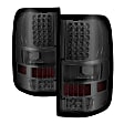 5012920 Driver and Passenger Side LED Tail Light, With bulb(s), Smoked Lens, Black Interior, Xtune Series