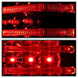5013064 Driver and Passenger Side LED Tail Light, With bulb(s), Smoked Lens, Black Interior, Xtune Series