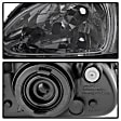 5013439 Driver and Passenger Side Halogen Headlight, Without bulb(s), Smoked Lens, Black Interior, Xtune Series