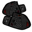 5015068 Driver and Passenger Side LED Tail Light, With bulb(s), Smoked Lens, Black Interior