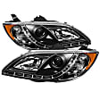 5017451 Driver and Passenger Side Halogen Headlight, With bulb(s), Clear Lens, Black Interior, Signature Series