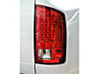 5017567 Driver and Passenger Side Halogen Tail Light, Without bulb(s), Clear & Red Lens
