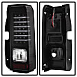 2009 Hummer H3 - Driver and Passenger Side LED Tail Light, With bulb(s), Clear Lens, Black Interior, Xtune Series