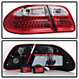 5020642 Driver and Passenger Side LED Tail Light, With bulb(s), Clear & Red Lens, Xtune Series