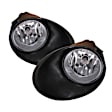 2008 Toyota Tundra - Front, Driver and Passenger Side Fog Light, With bulb(s),  For Use with Chrome Bumper, Crew Cab Pickup, Factory Series