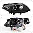 5029072 Driver and Passenger Side Halogen Headlight, With bulb(s), Clear Lens, Black Interior, Signature Series