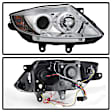 5029089 Driver and Passenger Side Halogen Headlight, With bulb(s), Clear Lens, Chrome Interior, Signature Series