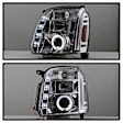 2009 GMC Yukon - Driver and Passenger Side Halogen Headlight, With bulb(s), Clear Lens, Chrome Interior, Signature Series