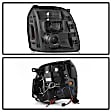 2008 GMC Yukon - Driver and Passenger Side Halogen Headlight, With bulb(s), Smoked Lens, Black Interior, Signature Series