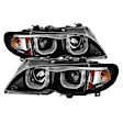 2002 BMW 330Ci - Driver and Passenger Side Halogen Headlight, With bulb(s),  Uses Stock Bulbs, Clear Lens, Black Interior, Coupe, Signature Series