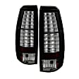 5032461 Driver and Passenger Side LED Tail Light, With bulb(s), Clear Lens, Black Interior