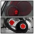 2003 Toyota Corolla - Driver and Passenger Side Halogen Tail Light, Without bulb(s), Smoked Lens, Black Interior