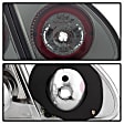 2003 Toyota Corolla - Driver and Passenger Side Halogen Tail Light, Without bulb(s), Smoked Lens, Black Interior