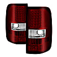 5034069 Driver and Passenger Side LED Tail Light, With bulb(s), Clear & Red Lens, Xtune Series