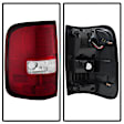 5034069 Driver and Passenger Side LED Tail Light, With bulb(s), Clear & Red Lens, Xtune Series