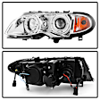 5042408 Driver and Passenger Side Halogen Headlight, With bulb(s), Clear Lens, Chrome Interior, Signature Series