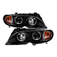5042415 Driver and Passenger Side Halogen Headlight, With bulb(s), Clear Lens, Black Interior, Signature Series
