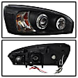 5042675 Driver and Passenger Side Halogen Headlight, With bulb(s), Clear Lens, Black Interior, Signature Series