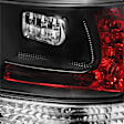 5042699 Driver and Passenger Side LED Tail Light, With bulb(s), Clear Lens, Black Interior