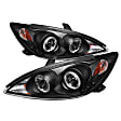 5064301 Driver and Passenger Side Halogen Headlight, With bulb(s), Clear Lens, Black Interior, Signature Series