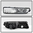 5064660 Front, Driver and Passenger Side Halogen Fog Light, With bulb(s)